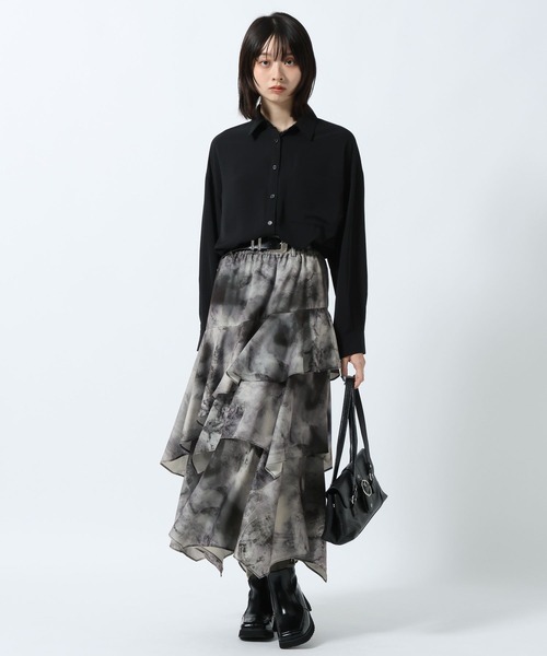 PAGEBOY(ページボーイ)の「メルティシャツ(シャツ/ブラウス・レディース・オフホワイト/ブラック/ターコイズブルー・FREE)」の17枚目の写真