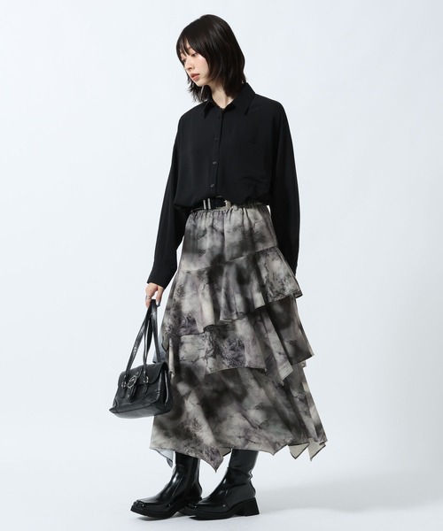 PAGEBOY(ページボーイ)の「メルティシャツ(シャツ/ブラウス・レディース・オフホワイト/ブラック/ターコイズブルー・FREE)」の18枚目の写真
