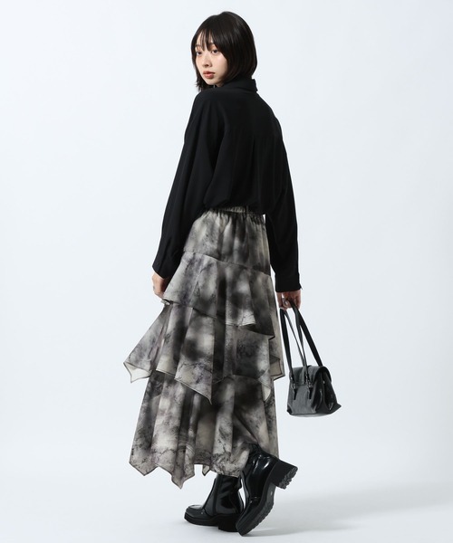 PAGEBOY(ページボーイ)の「メルティシャツ(シャツ/ブラウス・レディース・オフホワイト/ブラック/ターコイズブルー・FREE)」の19枚目の写真