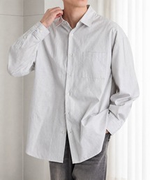 【EASY COMFORTシリーズ】ロイヤルオックス オーバーサイズ レギュラーカラー長袖シャツ<UVカット・イージーケア>