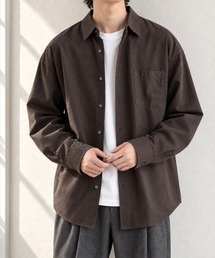 【EASY COMFORTシリーズ】ロイヤルオックス オーバーサイズ レギュラーカラー長袖シャツ＜UVカット・イージーケア＞