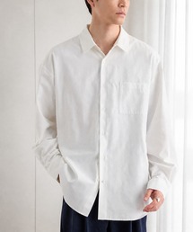 【EASY COMFORTシリーズ】ロイヤルオックス オーバーサイズ レギュラーカラー長袖シャツ＜UVカット・イージーケア＞