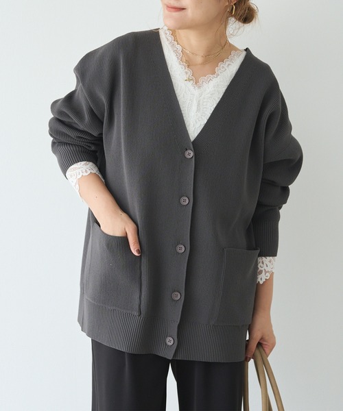 セール】【WEB限定】【Du noir】スポンディッシュBIGカーディガン
