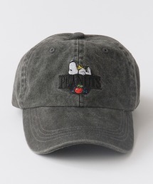 PEANUTS（ピーナッツ）の「FRUIT OF THE LOOM /フルーツオブザルーム FTL x PEANUTS コットン ツイルキャップ 刺繍ロゴ ヴィンテージ加工 2026秋冬 秋服（キャップ）」