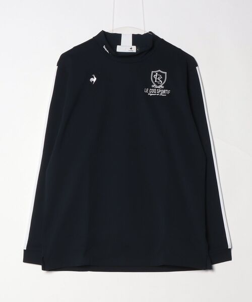 le coq sportif GOLF（ルコックスポルティフゴルフ）の「ルコックゴルフ　フロントデザイン長袖モックネックシャツ（その他トップス・メンズ・ブルー/ネイビー/ホワイト/ベージュ・XXL/L/XL/M）」の3枚目の写真