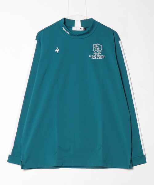 le coq sportif GOLF（ルコックスポルティフゴルフ）の「ルコックゴルフ　フロントデザイン長袖モックネックシャツ（その他トップス・メンズ・ブルー/ネイビー/ホワイト/ベージュ・XXL/L/XL/M）」の4枚目の写真