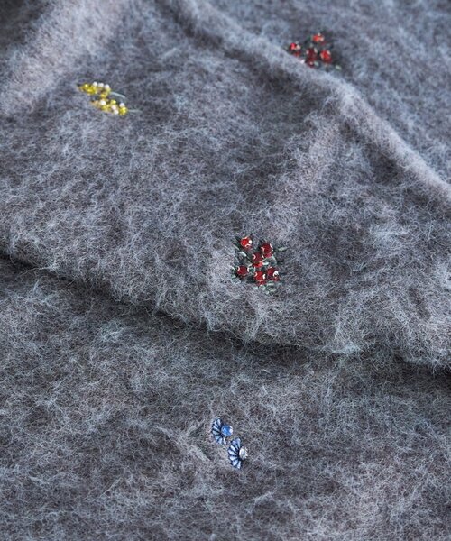 SHENERY（シーナリー）の「刺繍ビジューニットプルオーバー（ニット/セーター・レディース・ブラック/グレー・FREE）」の10枚目の写真