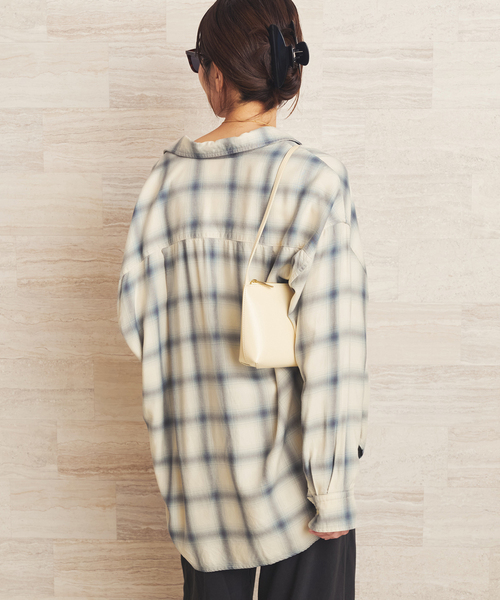 plage(プラージュ)の「Sway Check シャツ(シャツ/ブラウス・レディース・アイボリー・FREE)」の18枚目の写真