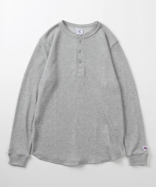 JEMORGAN（ジェーイーモーガン）の「【87】【JEMORGAN/ジェーイーモーガン】ダブルフェイス ハニカム サーマル ヘンリーネック ロンT/ワッフル/長袖/ユニセックス/レディース/メンズ（Tシャツ/カットソー・メンズ・ナチュラル/グレー/ブラック/ネイビー・S/M/L/XL）」の5枚目の写真