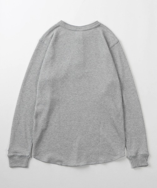 JEMORGAN（ジェーイーモーガン）の「【87】【JEMORGAN/ジェーイーモーガン】ダブルフェイス ハニカム サーマル ヘンリーネック ロンT/ワッフル/長袖/ユニセックス/レディース/メンズ（Tシャツ/カットソー・メンズ・ナチュラル/グレー/ブラック/ネイビー・S/M/L/XL）」の6枚目の写真