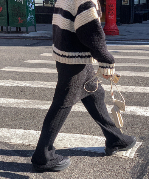 haag（ヘイグ）の「slender knit pants (black)（その他パンツ・レディース・その他・FREE）」の5枚目の写真