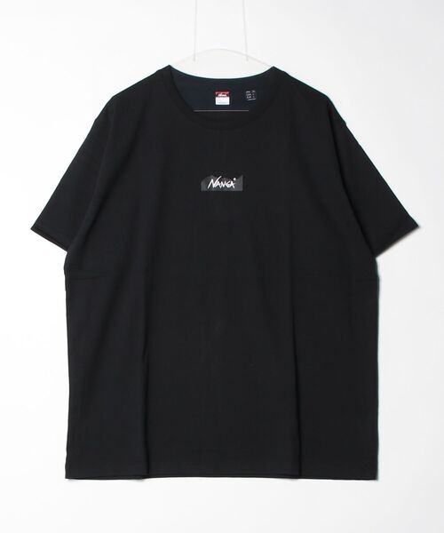 NANGA(ナンガ)の「【NANGA】ECO HYBRID MT LOGO TEE(Tシャツ/カットソー・メンズ・ホワイト/ブラック/グレー・S/M/L/XL)」の2枚目の写真