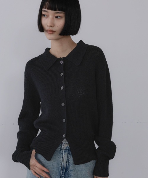 LOWRYS FARM（ローリーズファーム）の「メランジポロニットカーディガンＬＳ　1068560（ニット/セーター・レディース・ピンク/グレー/ブラック・FREE）」の6枚目の写真