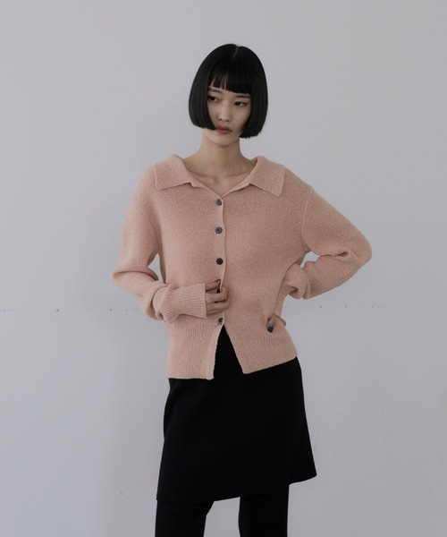 LOWRYS FARM（ローリーズファーム）の「メランジポロニットカーディガンＬＳ　1068560（ニット/セーター・レディース・ピンク/グレー/ブラック・FREE）」の10枚目の写真