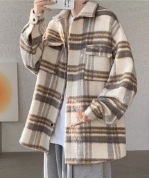 【26年秋冬新作アイテム】シャギーチェックビッグシルエットシャツジャケット