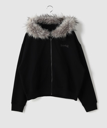 SUPPLIER / サプライヤー Faux Fur Cross Zip Hoodie