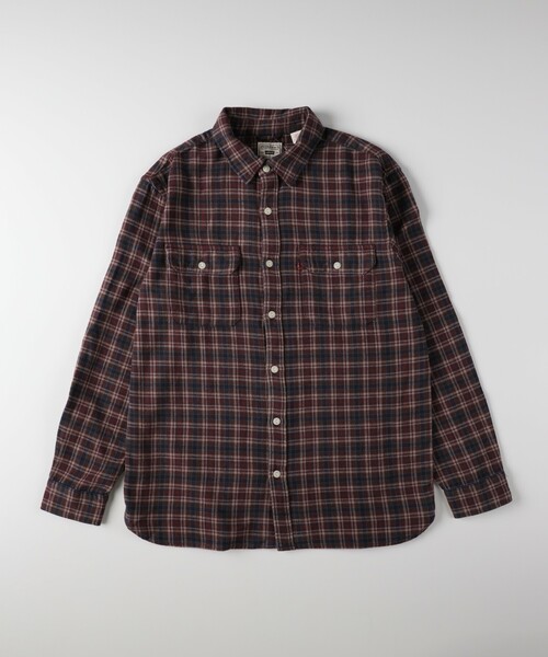 Levi's（リーバイス）の「Levi's JACKSON WORKER チェックシャツ（シャツ/ブラウス・メンズ・ワイン系1・03/04/05）」の2枚目の写真