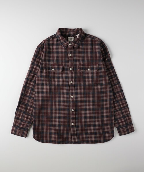 Levi's（リーバイス）の「Levi's JACKSON WORKER チェックシャツ（シャツ/ブラウス・メンズ・ワイン系1・03/04/05）」の3枚目の写真