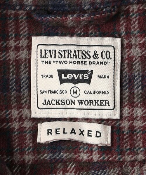 Levi's（リーバイス）の「Levi's JACKSON WORKER チェックシャツ（シャツ/ブラウス・メンズ・ワイン系1・03/04/05）」の10枚目の写真