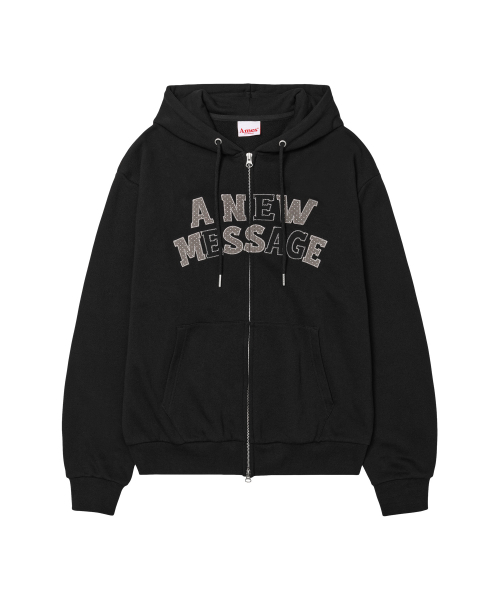AMESWORLDWIDE(アメスワールドワイド)の「NEW MESSAGE フーディー ジップアップ ブラック(パーカー・レディース・その他・SMALL/MEDIUM/LARGE)」の11枚目の写真