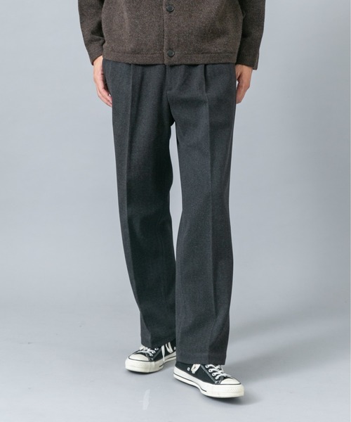 URBAN RESEARCH ROSSO MEN(アーバンリサーチロッソメン)の「『XLサイズあり』ストレッチヘリンボーン1タックワイドスラックス(スラックス・メンズ・アイボリー/ベージュ系その他/チャコールグレー・MEDIUM/LARGE/X-LARGE)」の10枚目の写真