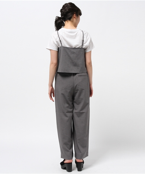 LBC(エルビーシー)の「キャミスリムワイド(セットアップ)(サロペット/オーバーオール・レディース・モカ/グレー・LARGE/MEDIUM)」の4枚目の写真