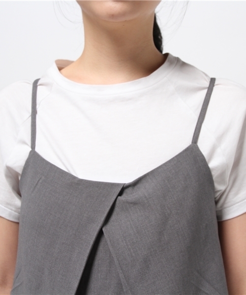 LBC(エルビーシー)の「キャミスリムワイド(セットアップ)(サロペット/オーバーオール・レディース・モカ/グレー・LARGE/MEDIUM)」の11枚目の写真