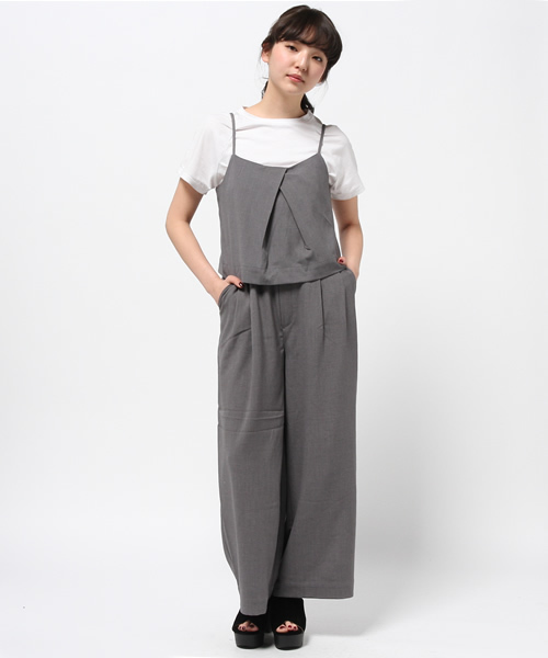 LBC(エルビーシー)の「キャミスリムワイド(セットアップ)(サロペット/オーバーオール・レディース・モカ/グレー・LARGE/MEDIUM)」の13枚目の写真