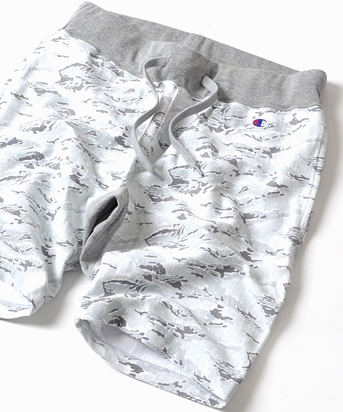 SHIPS(シップス)の「【WEB限定】Champion(チャンピオン)×SHIPS AUTHENTIC: 別注 リバースウィーブ ジャージー カモフラ/ショーツ■(その他パンツ・メンズ・ブラック/グレー/オリーブ・MEDIUM/LARGE/SMALL)」の3枚目の写真