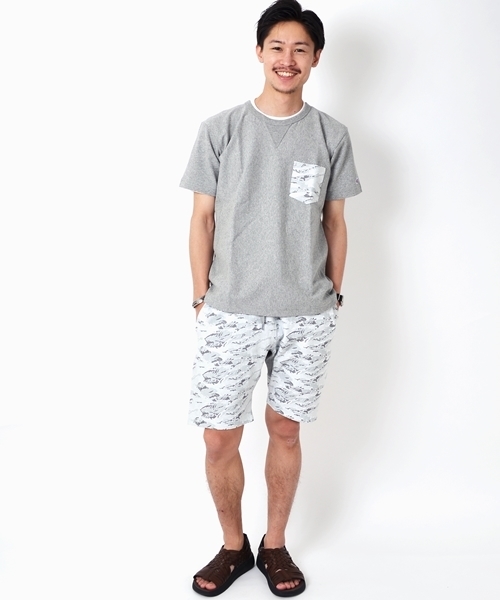 SHIPS(シップス)の「【WEB限定】Champion(チャンピオン)×SHIPS AUTHENTIC: 別注 リバースウィーブ ジャージー カモフラ/ショーツ■(その他パンツ・メンズ・ブラック/グレー/オリーブ・MEDIUM/LARGE/SMALL)」の15枚目の写真