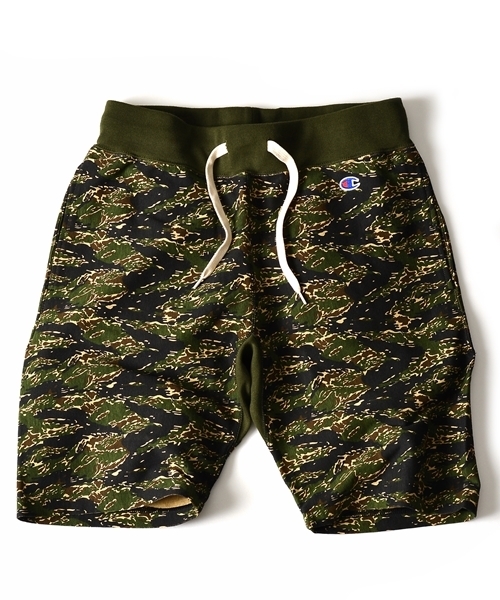 SHIPS(シップス)の「【WEB限定】Champion(チャンピオン)×SHIPS AUTHENTIC: 別注 リバースウィーブ ジャージー カモフラ/ショーツ■(その他パンツ・メンズ・ブラック/グレー/オリーブ・MEDIUM/LARGE/SMALL)」の9枚目の写真