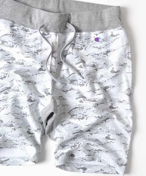 SHIPS(シップス)の「【WEB限定】Champion(チャンピオン)×SHIPS AUTHENTIC: 別注 リバースウィーブ ジャージー カモフラ/ショーツ■(その他パンツ・メンズ・ブラック/グレー/オリーブ・MEDIUM/LARGE/SMALL)」の6枚目の写真