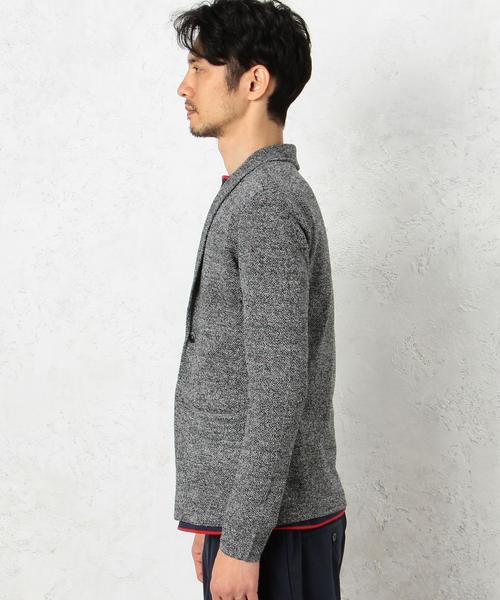 green label relaxing（グリーンレーベルリラクシング）の「KC ◎LI TUCK SHAWL/カーディガン◆（カーディガン/ボレロ・メンズ・グレー/ネイビー・SMALL/LARGE/MEDIUM/X-LARGE）」の11枚目の写真