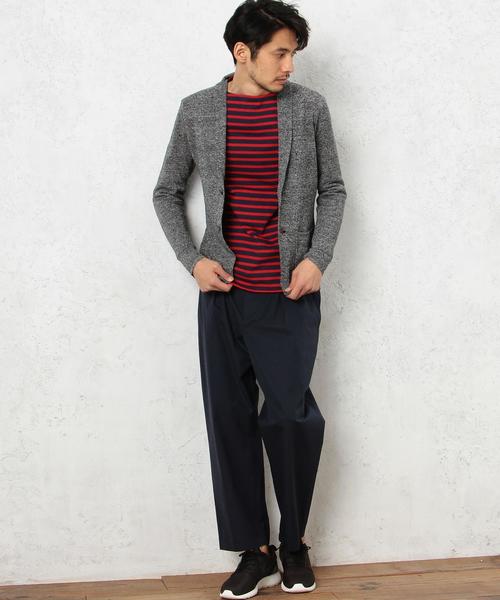 green label relaxing（グリーンレーベルリラクシング）の「KC ◎LI TUCK SHAWL/カーディガン◆（カーディガン/ボレロ・メンズ・グレー/ネイビー・SMALL/LARGE/MEDIUM/X-LARGE）」の7枚目の写真