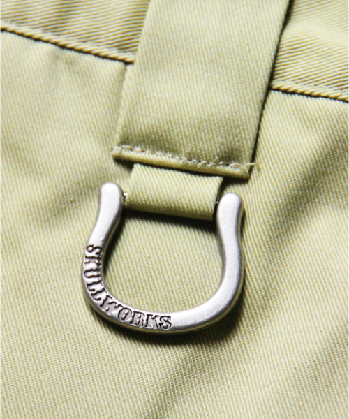 SKULL WORKS（スカルワークス）の「SKULL WORKS×JACKROSE 別注T/C刺繍タイトワークパンツ（チノパンツ・メンズ・ブラック/ベージュ・XL/M/L）」の9枚目の写真