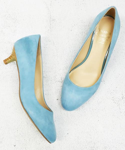 Boisson Chocolat（ボワソンショコラ）の「＜＜WEB限定＞＞＜B＞BFC Sラウンドパンプス40（パンプス・レディース・ブラック/モカ/ネイビー/レッド/ライトブルー/ライトピンク/グレー/パープル・23.5cm/23cm/22cm/24.5cm/24cm/22.5cm/25cm）」の4枚目の写真