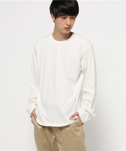 tone(トーン)の「tone / トーン ADJUST L/S T-SHIRT(Tシャツ/カットソー・メンズ・ホワイト/ブラック/カーキ・MEDIUM/LARGE)」の2枚目の写真