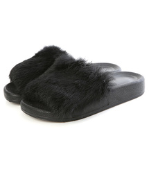 Luz Llena (NEY) | リアルラビットファー・コンフォートサンダル(サンダル)