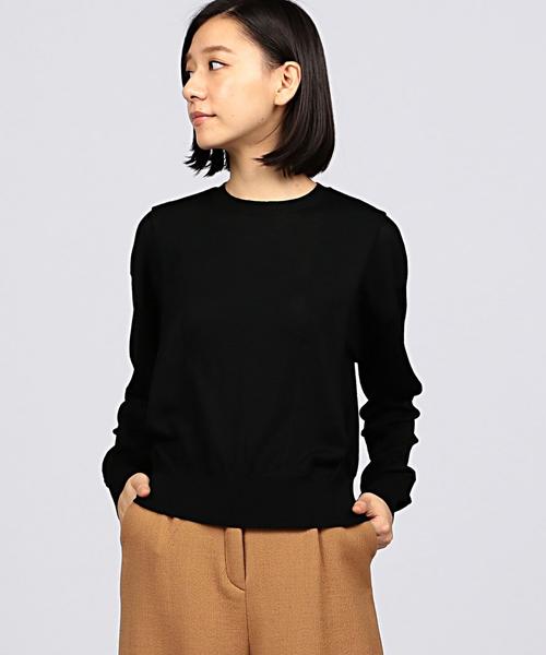 EN ROUTE（アンルート）の「ENR タックプリーツニット◆（ニット/セーター・レディース・ブラック/ブラウン・FREE）」の2枚目の写真