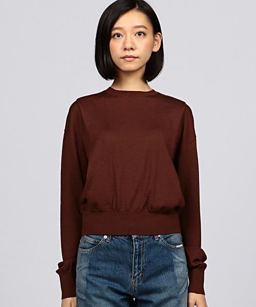 EN ROUTE（アンルート）の「ENR タックプリーツニット◆（ニット/セーター・レディース・ブラック/ブラウン・FREE）」の4枚目の写真