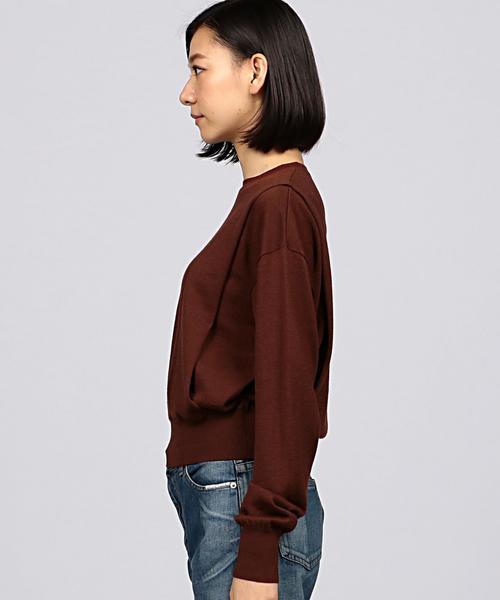 EN ROUTE（アンルート）の「ENR タックプリーツニット◆（ニット/セーター・レディース・ブラック/ブラウン・FREE）」の5枚目の写真