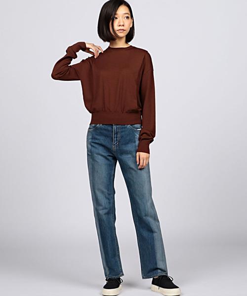 EN ROUTE（アンルート）の「ENR タックプリーツニット◆（ニット/セーター・レディース・ブラック/ブラウン・FREE）」の6枚目の写真