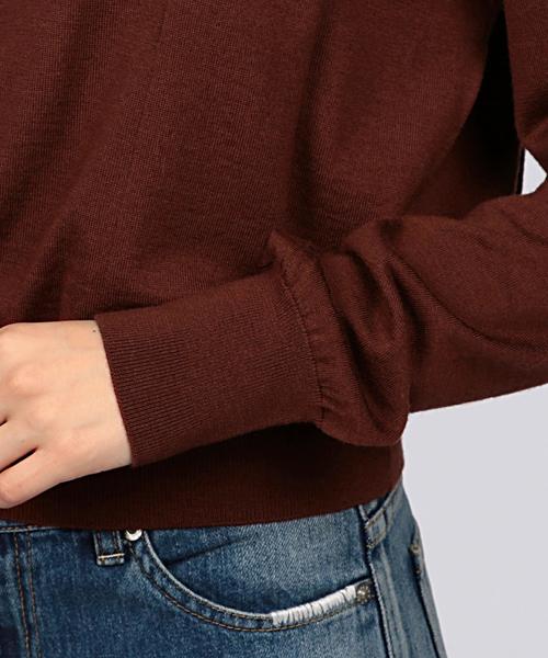 EN ROUTE（アンルート）の「ENR タックプリーツニット◆（ニット/セーター・レディース・ブラック/ブラウン・FREE）」の8枚目の写真