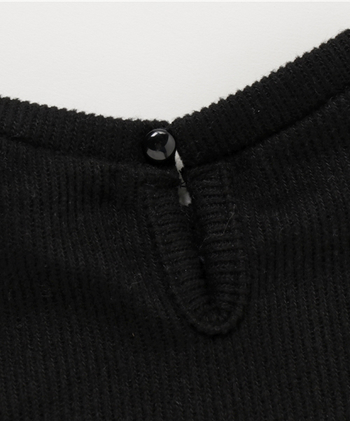 ROPE' PICNIC（ロペピクニック）の「【ROPE' PICNIC KIDS】起毛サカリバリボン付プルオーバー（Tシャツ/カットソー・キッズ・ブラック/サックスブルー/キナリ・110/100/120）」の8枚目の写真