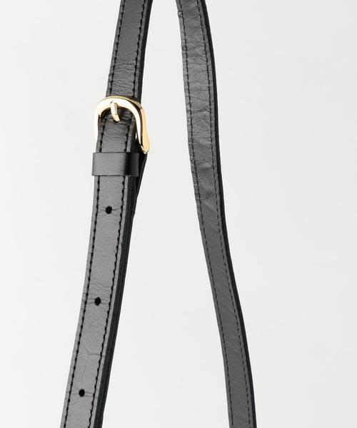 BEAUTY&YOUTH UNITED ARROWS（ビューティーアンドユースユナイテッドアローズ）の「【別注】＜REGALO＞レザー ワンモチーフ フラップショルダー ◆（ショルダーバッグ・レディース・ブラック/ワインレッド・FREE）」の6枚目の写真