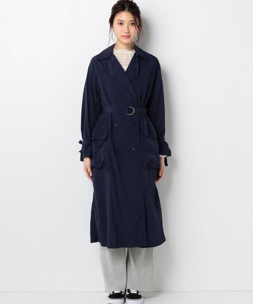 Another Edition（アナザーエディション）の「ﾀﾌﾀ TRENCH CT ◆（トレンチコート・レディース・ベージュ/ネイビー・MEDIUM/SMALL）」の4枚目の写真