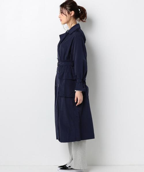 Another Edition（アナザーエディション）の「ﾀﾌﾀ TRENCH CT ◆（トレンチコート・レディース・ベージュ/ネイビー・MEDIUM/SMALL）」の5枚目の写真