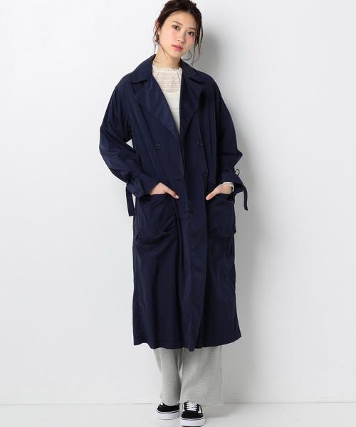 Another Edition（アナザーエディション）の「ﾀﾌﾀ TRENCH CT ◆（トレンチコート・レディース・ベージュ/ネイビー・MEDIUM/SMALL）」の19枚目の写真