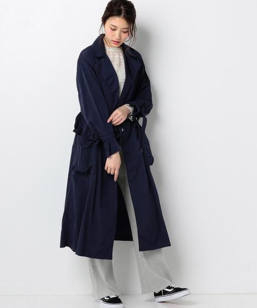 Another Edition（アナザーエディション）の「ﾀﾌﾀ TRENCH CT ◆（トレンチコート・レディース・ベージュ/ネイビー・MEDIUM/SMALL）」の9枚目の写真