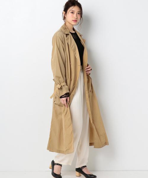 Another Edition（アナザーエディション）の「ﾀﾌﾀ TRENCH CT ◆（トレンチコート・レディース・ベージュ/ネイビー・MEDIUM/SMALL）」の13枚目の写真